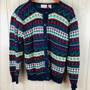 ASHLEY | 1980's Vintage Hand Knit Sweater Cardigan